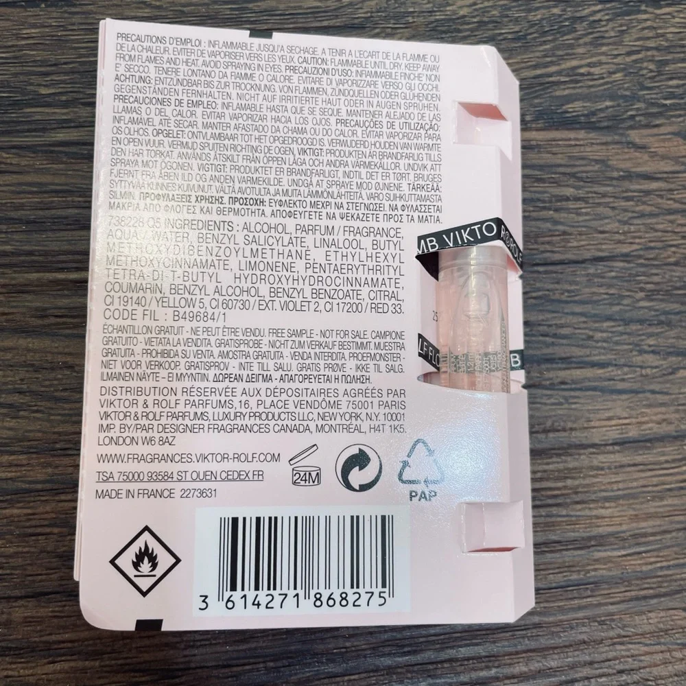 New Viktor &rolf Flowerbomb sample